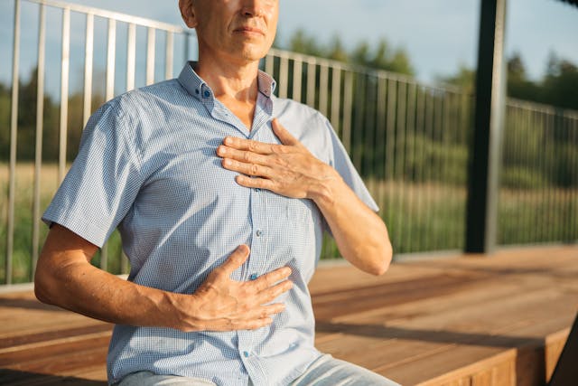 Calm breathing and respiratory care